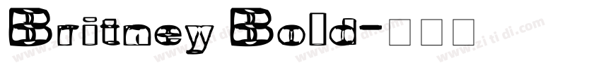 Britney Bold字体转换